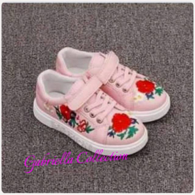 SEPATU ANAK KETS BUNGA / SEPATU KETS BUNGA