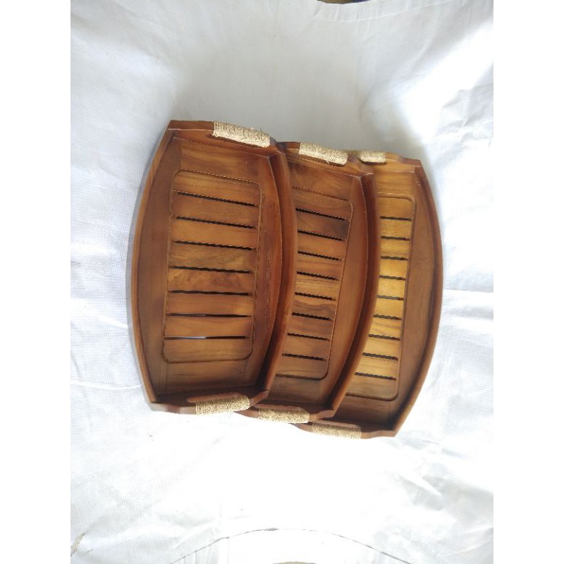 nampan oval pegangan small medium dan large