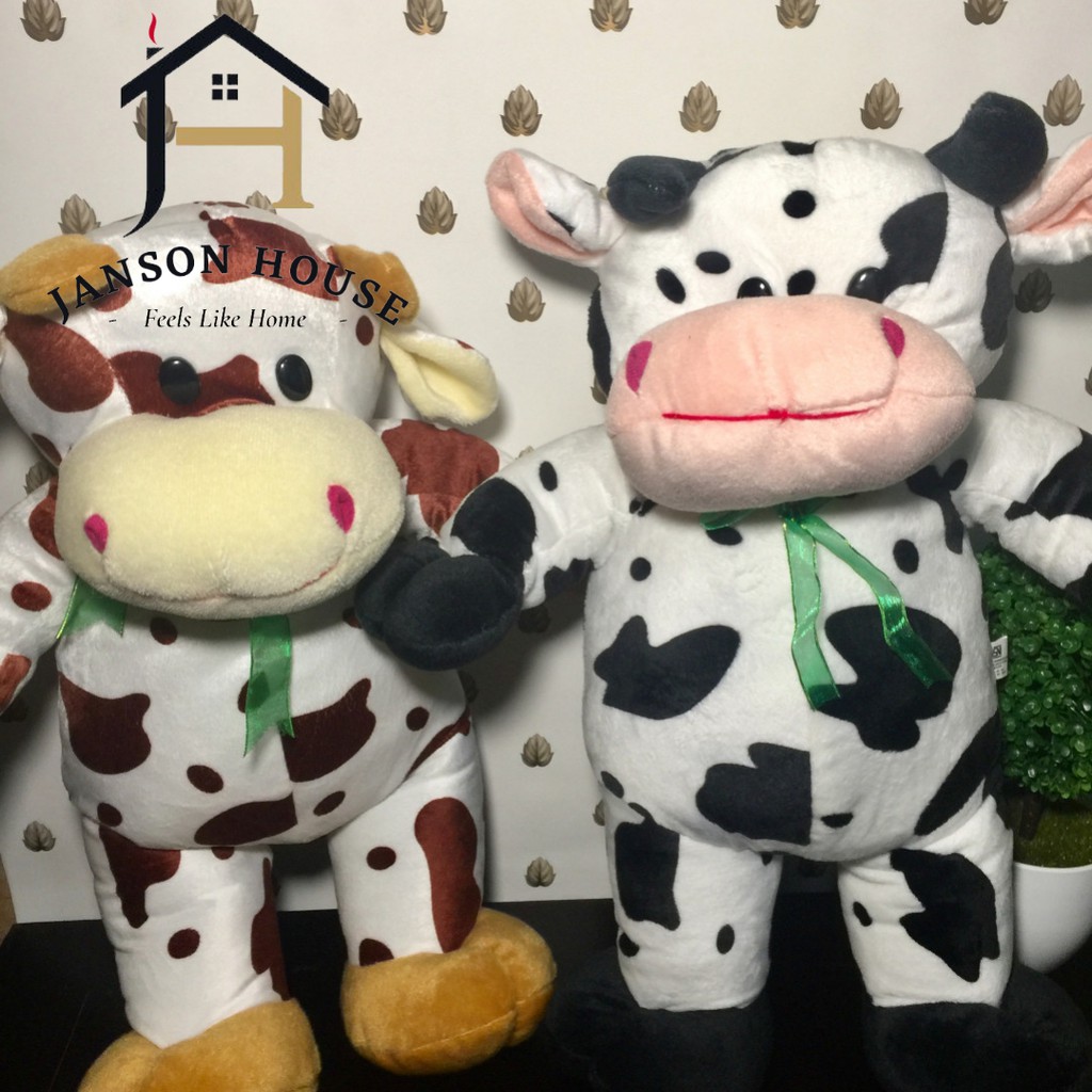 Boneka Binatang Sapi Lucu Berkualitas Multicolor