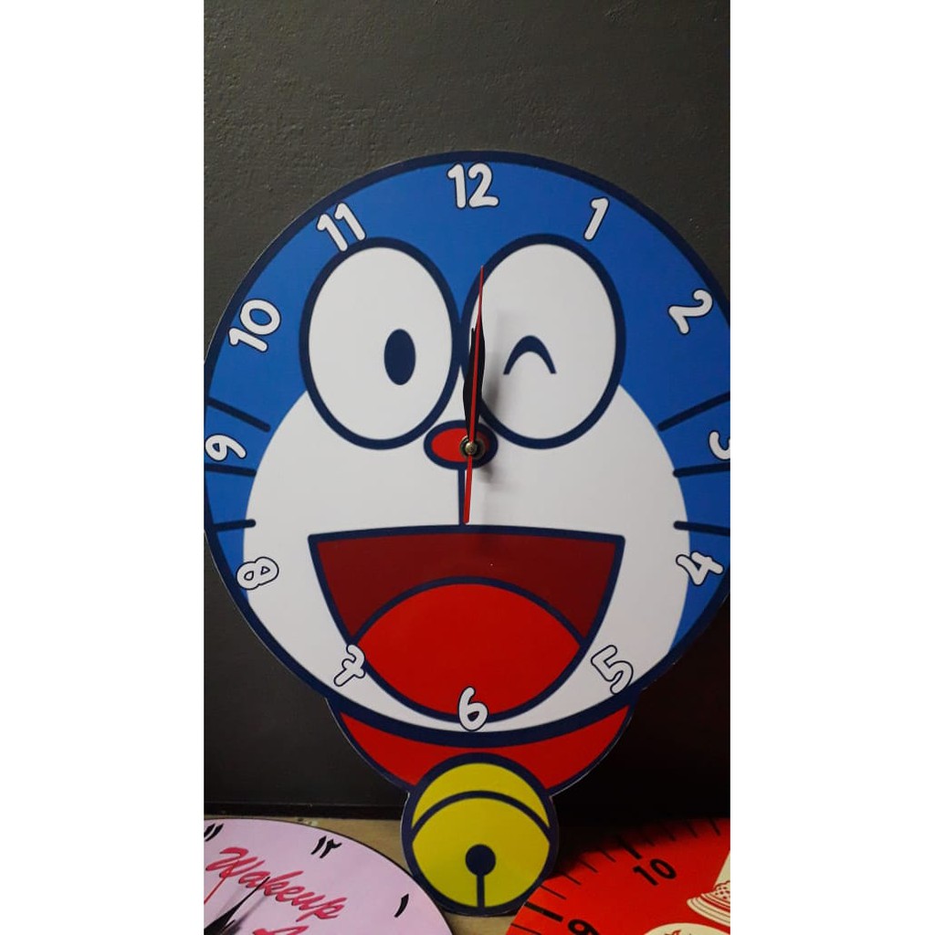 Jam Dinding Custom Doraemon