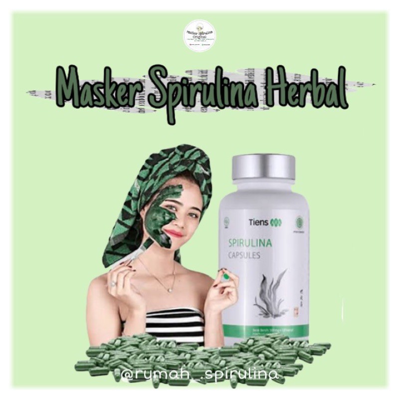 BEST/SPIRULINA/MASKER/HERBAL/ALAMI✨