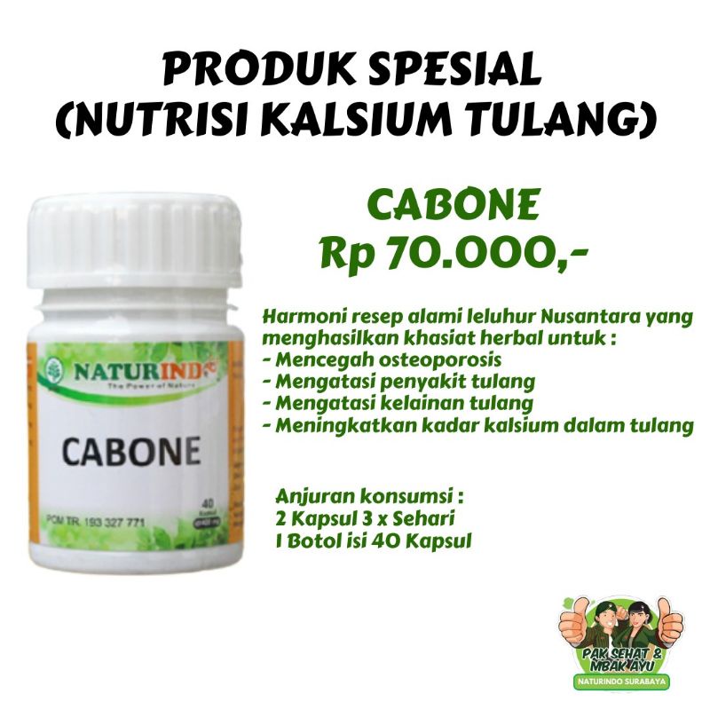 nutrisi kalsium tulang cabone