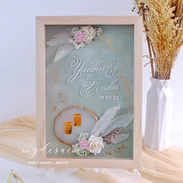 Mahar Pernikahan - Frame Mahar Rustic - MHR109