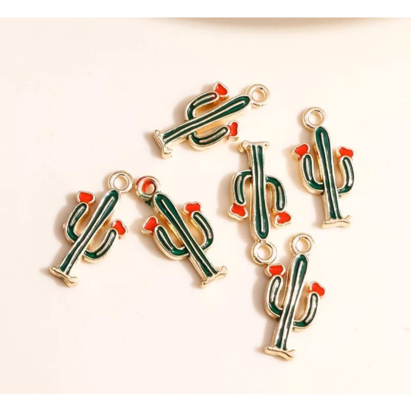 ENAMEL CHARM CACTUS