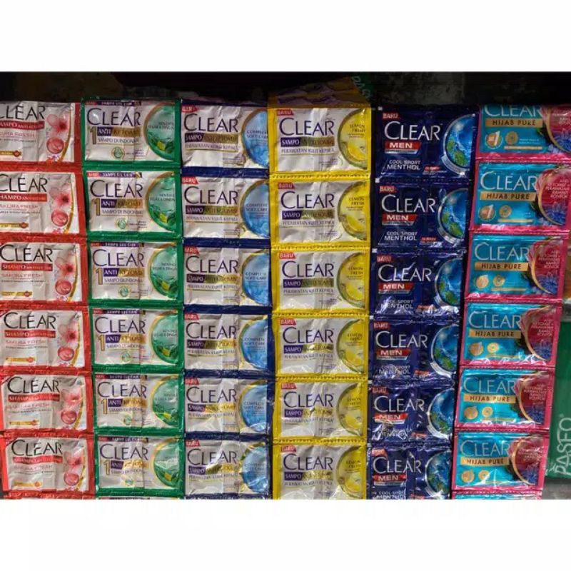 SHAMPOO CLEAR SACHET 12 X 9 ML