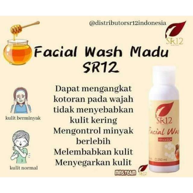 Facial wash madu Sr12