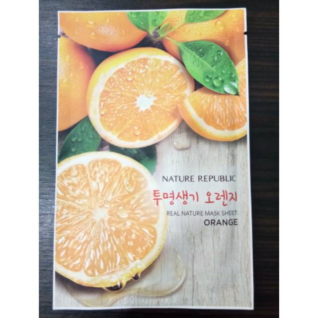 Mask sheet nature republic orange