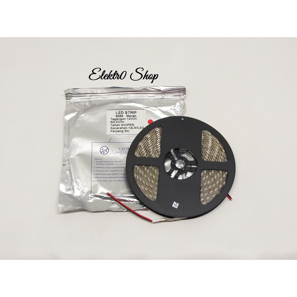LED Strip IP65 5050 12V DC Red