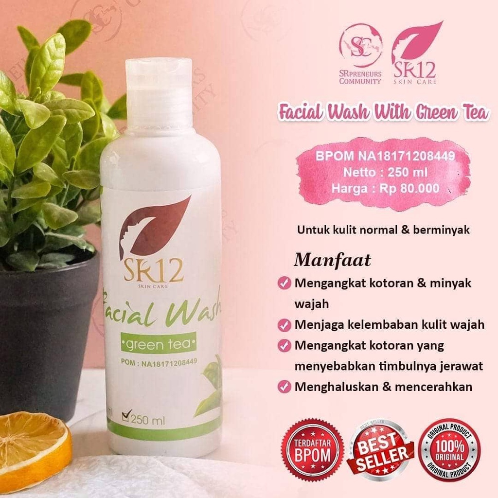 SR12 Facial Wash With Greentea