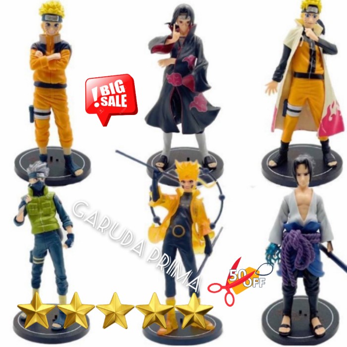 figure naruto dkk 1set isi 6pcs