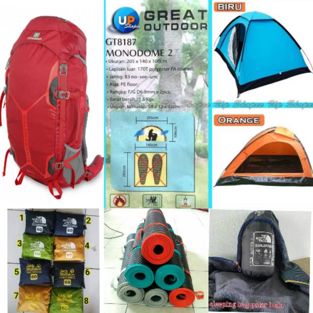 Paket hemat alat pendakin