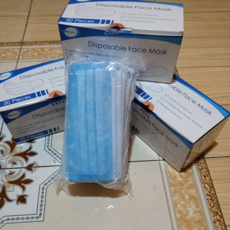 MASKER 3PLY Earloop 50pcs