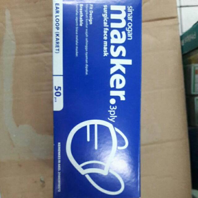sinar ogan masker.3 ply