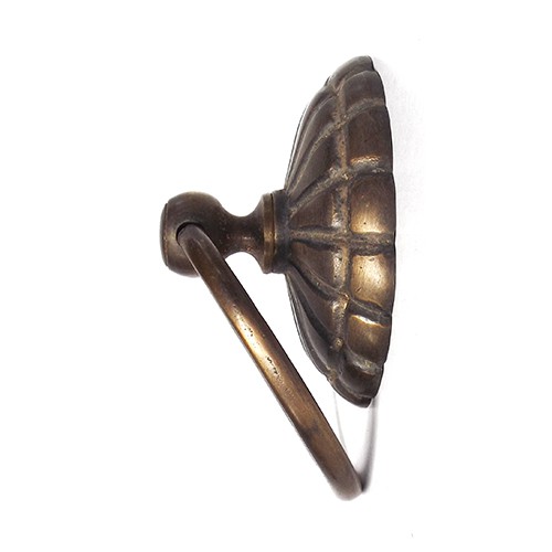 3-1/4" Tarikan Pintu / Ring Pull Kuningan - HRP2012M - Medium Melon Backplate