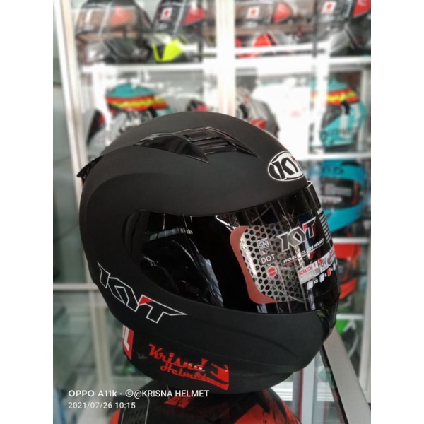 Helm Full Face KYT R10 SOLID BLACK MATT