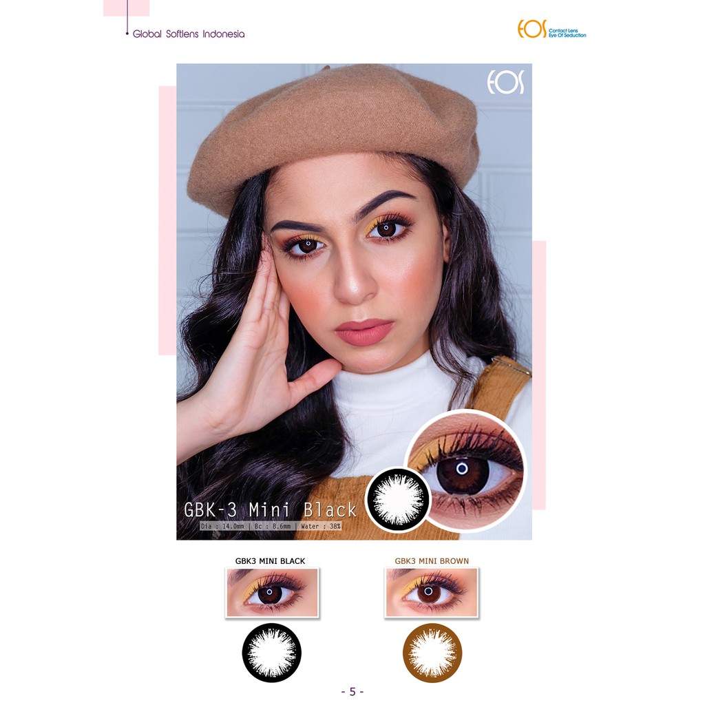 GlobalSoftlens - EOS Mini GBK03 Black & Brown
