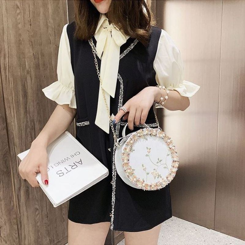 F3397 slingbag circle stylish cantik import