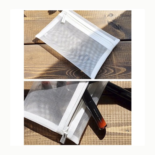 moonshot white mesh pouch