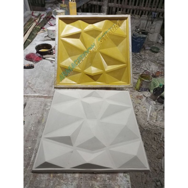 Cetakan wallpanel 3D 50cm