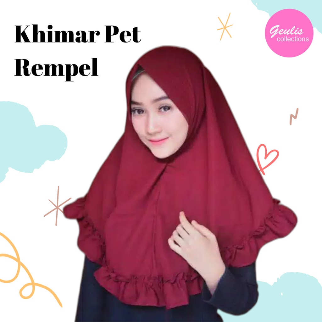 Khimar Simple Pet Rempel