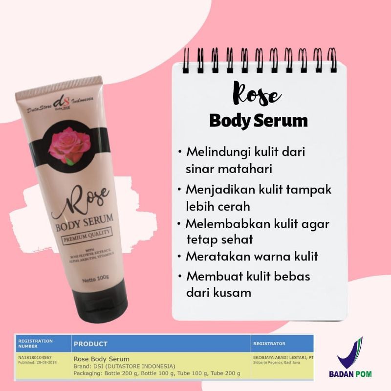 rose body serum