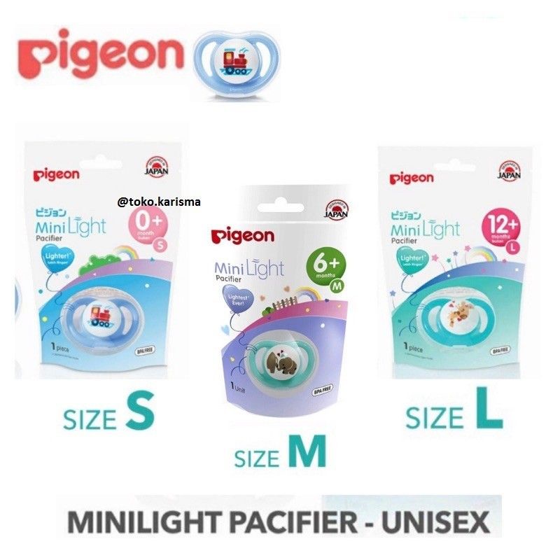PIGEON PACIFIER MINI LIGHT BPA FREE