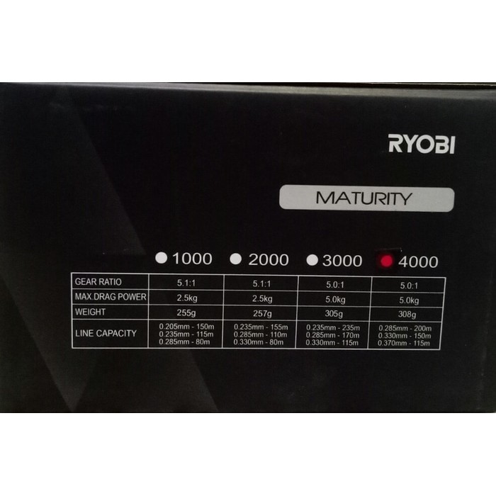 Diskon Reel Pancing Ryobi Maturity 4000 5 bb