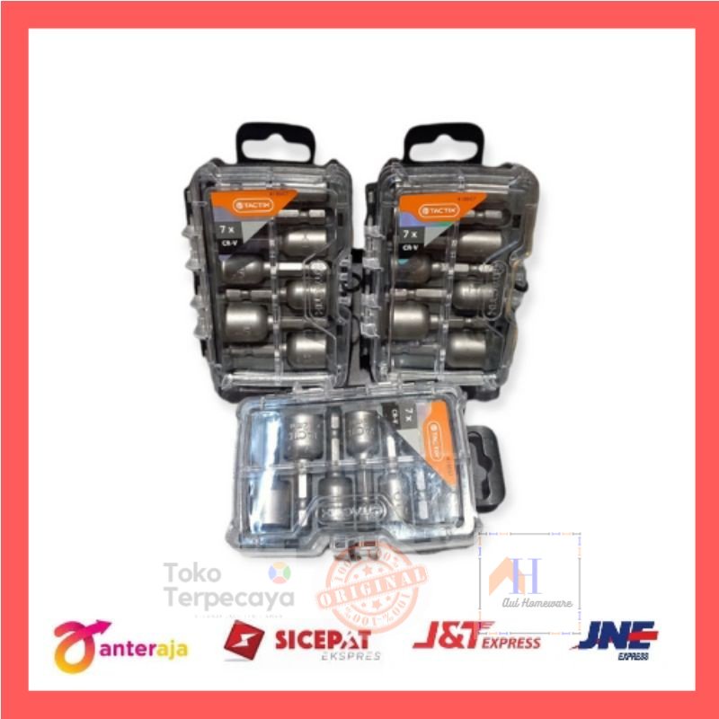 Tactix Mata Bor Magnetic Nut Driver 7 Pcs