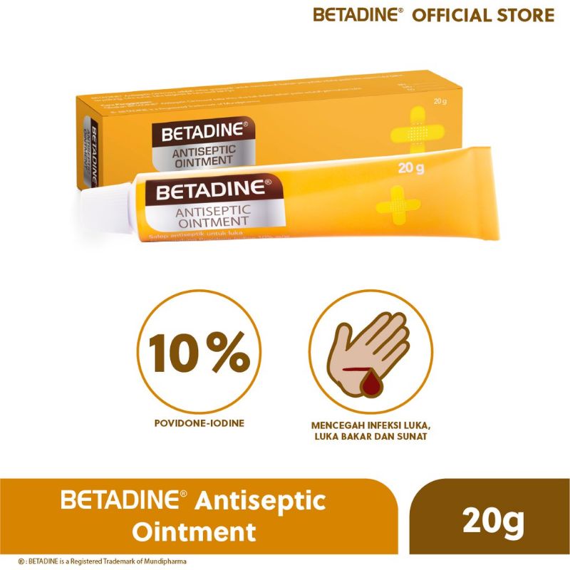Betadine antiseptic solution 20g