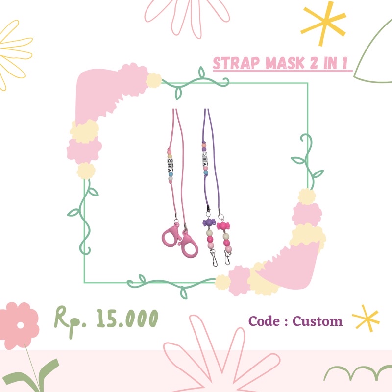 Strap Mask Custom Nama