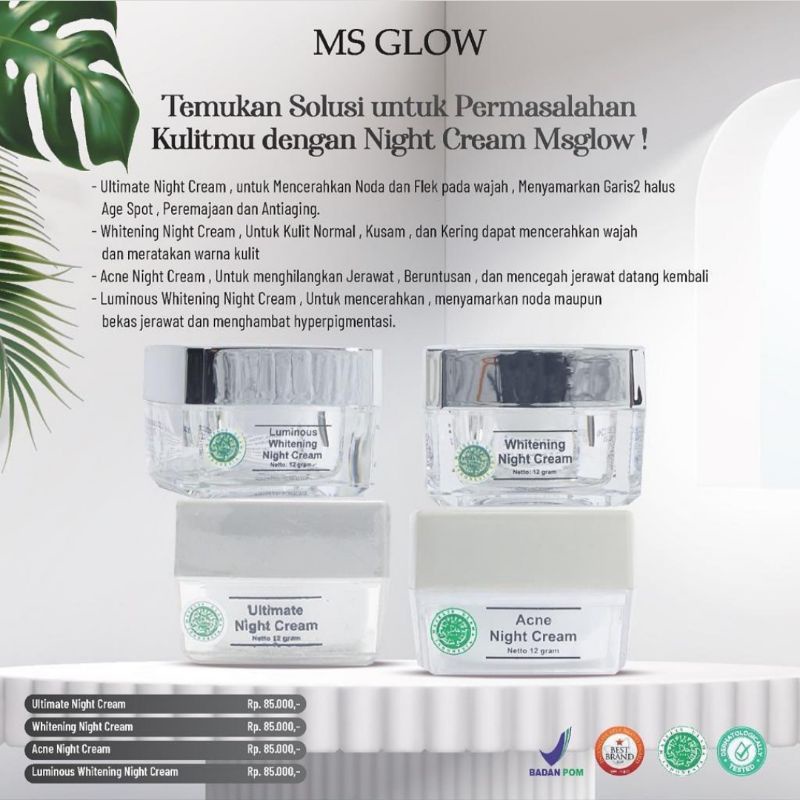 Night Cream Ms Glow