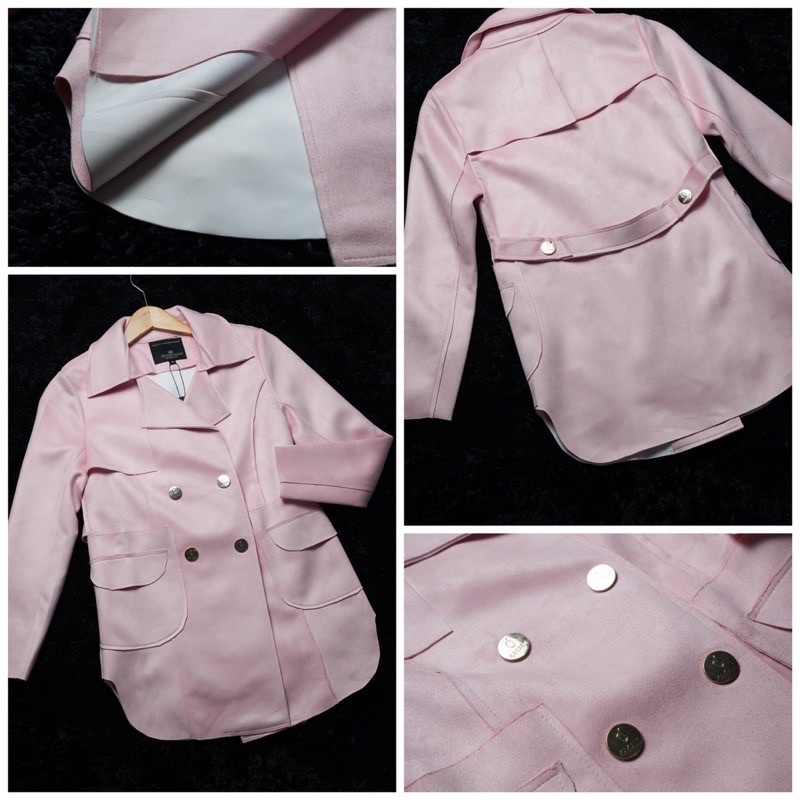 Jaket Suede Import Panjang