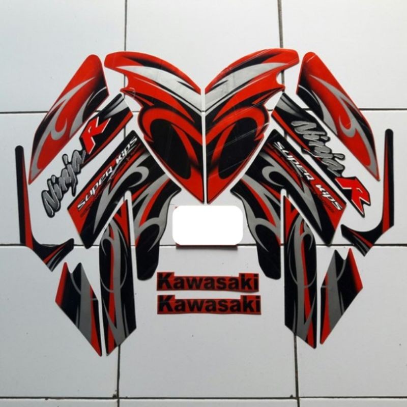 striping ninja r 2012 merah