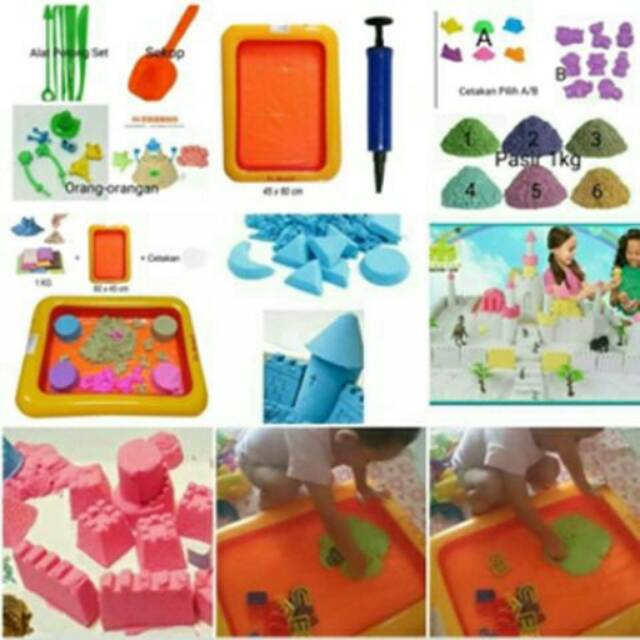 Magic play sand