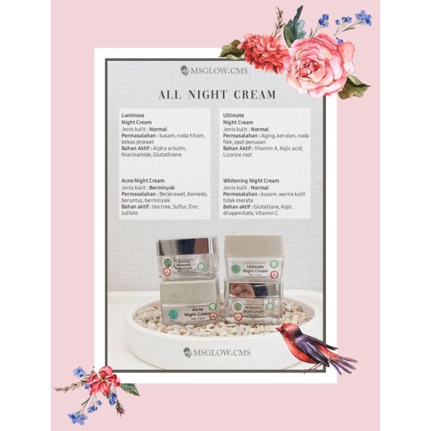 Night cream msglow