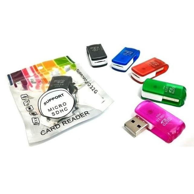 Card Reader Micro SD 1 slot Cardreader usb 2.0 TF / Sim / Mini Memory (1010)