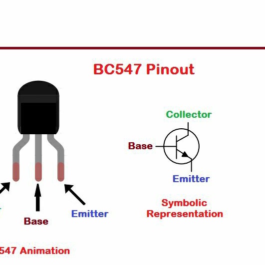 BC547 TO-92 NPN Transistor BC547