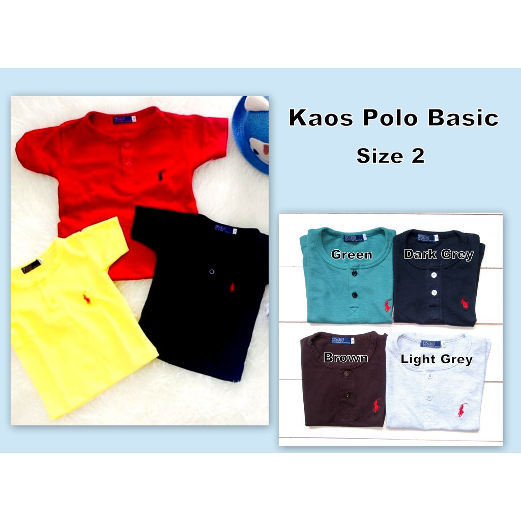 Kaos Anak Polo Basic Sz 2