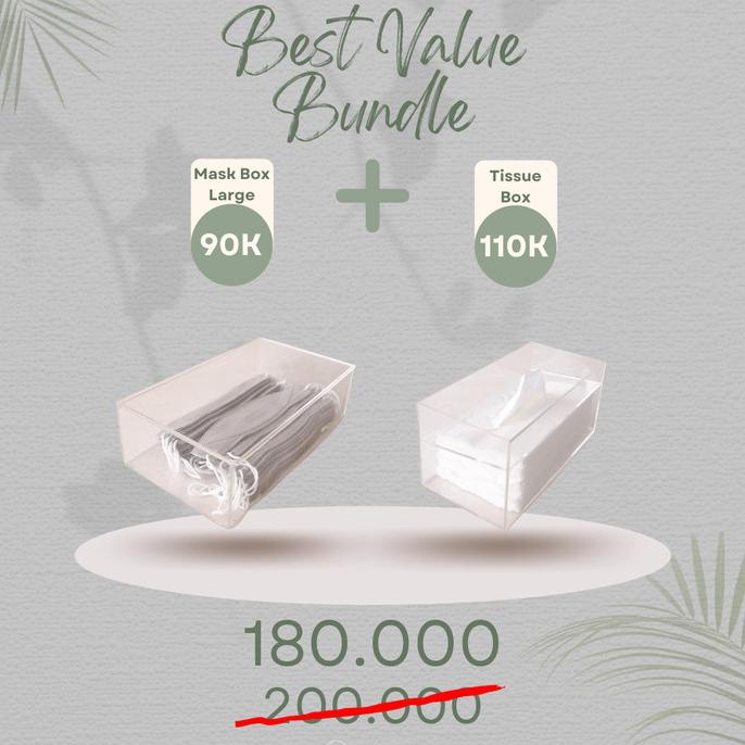 [[COD]] BUNDLE A - MASK BOX (L) & TISSUE BOX TERBARU Kode 1131
