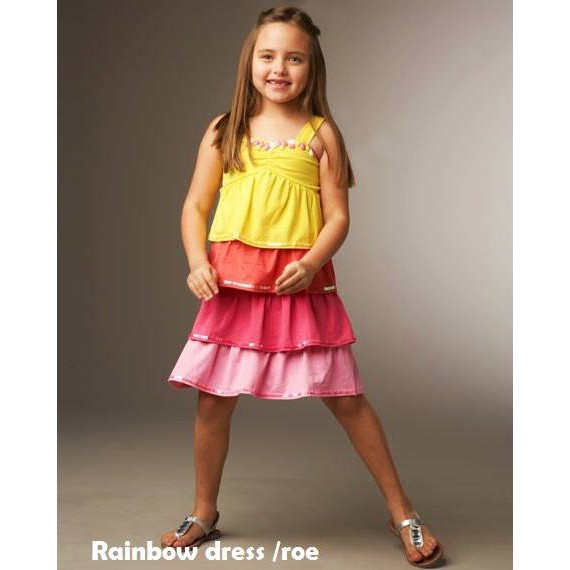 Rainbow dress anak