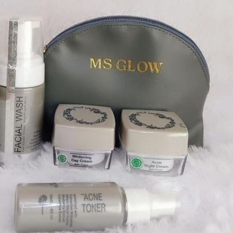 MS glow paket acne berjerawat