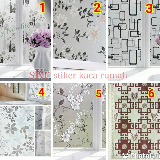 sticker/stiker kaca motif