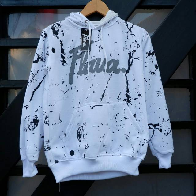 Sweater Jaket Flava Putih