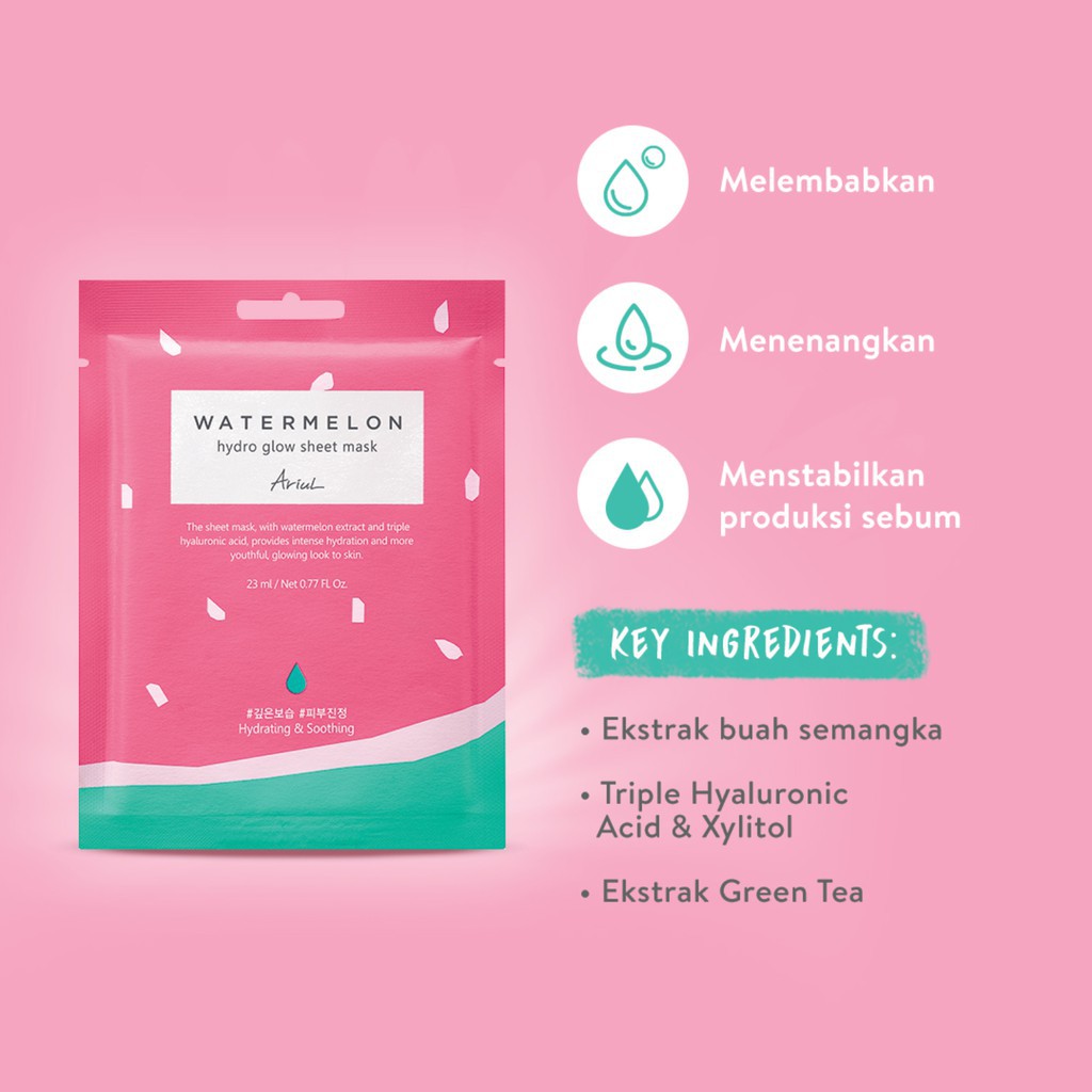 Ariul Watermelon Hydro Glow Sheet Mask
