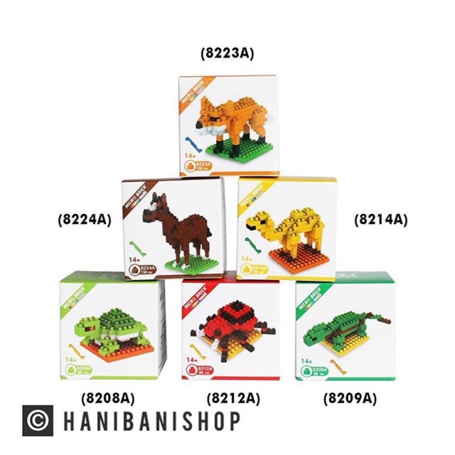 Micro Bricks Animal 19 Macam