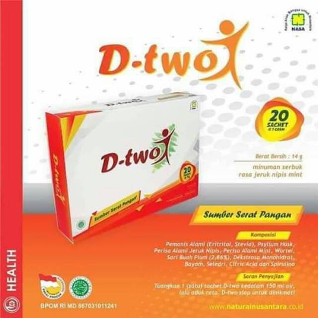 D-TWO pelangsing alami NASA Herbal