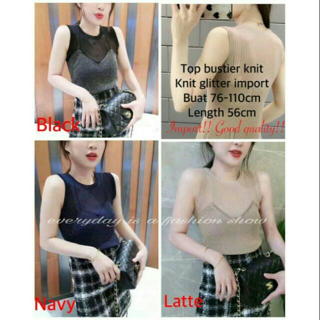 Top knit bustier import pm