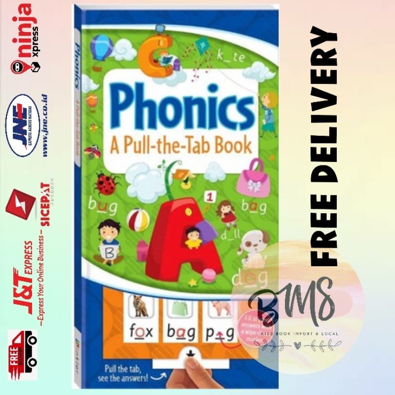 Phonics A Pull the Tab Book wipe-clean book import book