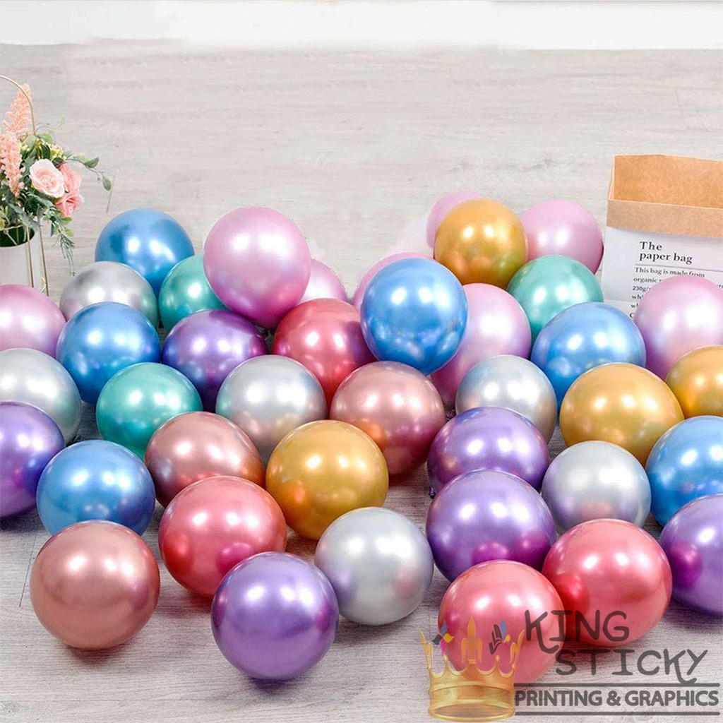 Balon Latex Chrome 5 inch
