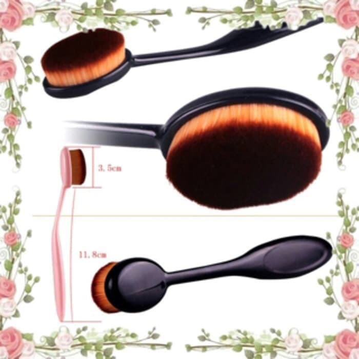 OVAL BRUSH - Hitam